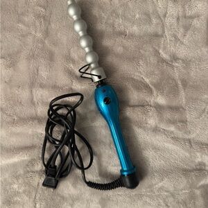 BedHead Turquoise and Silver Curling Wand